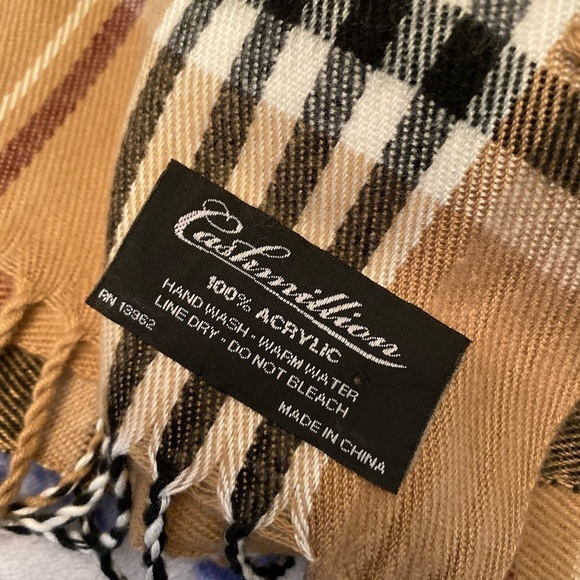 Cashmillion Acrylic Tan Brown Scarf - Picture 4 of 4